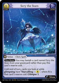Scry the Stars - Grand Archive TCG Alchemical Revolution Alter Edition trading card