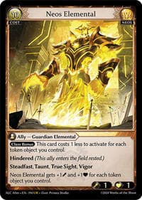 Neos Elemental - Grand Archive TCG Alchemical Revolution Alter Edition trading card