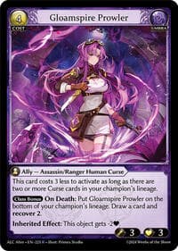 Gloamspire Prowler - Grand Archive TCG Alchemical Revolution Alter Edition trading card