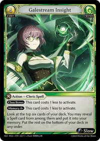 Galestream Insight - Grand Archive TCG Alchemical Revolution Alter Edition trading card