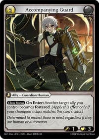 Accompanying Guard - Grand Archive TCG Alchemical Revolution Alter Edition trading card