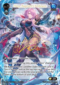 Nico, Rapture's Embrace (CSR) - Grand Archive TCG Alchemical Revolution Alter Edition trading card