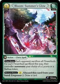 Bloom: Summer's Glow - Grand Archive TCG Diao Chan Re: Collection, Idyll Corsage trading card