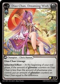Diao Chan, Dreaming Wish - Grand Archive TCG Diao Chan Re: Collection, Idyll Corsage trading card