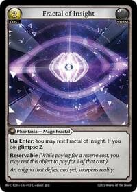 Fractal of Insight - Grand Archive TCG Diao Chan Re: Collection, Idyll Corsage trading card