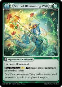 Staff of Blossoming Will - Grand Archive TCG Diao Chan Re: Collection, Idyll Corsage trading card