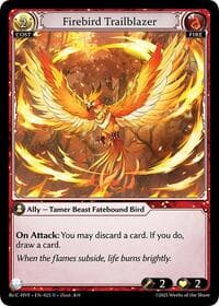 Firebird Trailblazer - Grand Archive TCG Guo Jia Re: Collection, Heaven’s Favored trading card