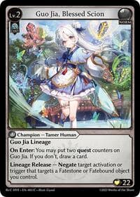 Guo Jia, Blessed Scion - Grand Archive TCG Guo Jia Re: Collection, Heaven’s Favored trading card