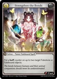 Strengthen the Bonds - Grand Archive TCG Guo Jia Re: Collection, Heaven’s Favored trading card