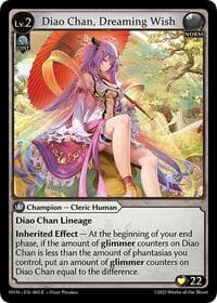Diao Chan, Dreaming Wish - Grand Archive TCG Abyssal Heaven trading card
