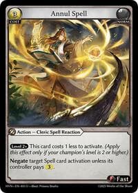 Annul Spell - Grand Archive TCG Abyssal Heaven trading card