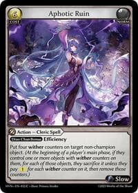 Aphotic Ruin - Grand Archive TCG Abyssal Heaven trading card