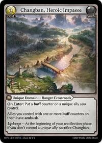 Changban, Heroic Impasse - Grand Archive TCG Abyssal Heaven trading card