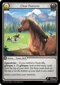 Clear Pastures - Grand Archive TCG Abyssal Heaven trading card