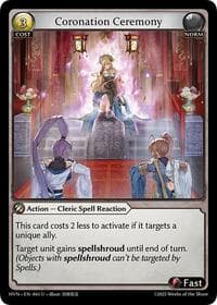 Coronation Ceremony - Grand Archive TCG Abyssal Heaven trading card