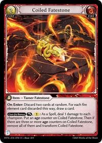 Coiled Fatestone // Serpentine Judicator - Grand Archive TCG Abyssal Heaven trading card