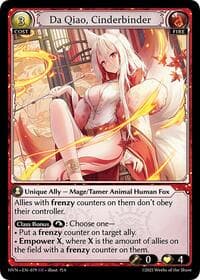 Da Qiao, Cinderbinder - Grand Archive TCG Abyssal Heaven trading card