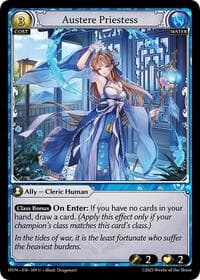 Austere Priestess - Grand Archive TCG Abyssal Heaven trading card