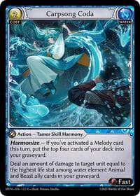 Carpsong Coda - Grand Archive TCG Abyssal Heaven trading card