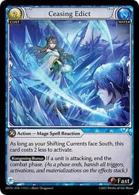 Ceasing Edict - Grand Archive TCG Abyssal Heaven trading card