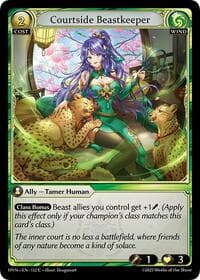 Courtside Beastkeeper - Grand Archive TCG Abyssal Heaven trading card