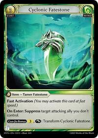 Cyclonic Fatestone // Windstalker Wolf - Grand Archive TCG Abyssal Heaven trading card