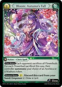 Bloom: Autumn's Fall - Grand Archive TCG Abyssal Heaven trading card