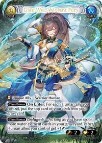 Dian Wei, Valorant Fury (CSR) - Grand Archive TCG Abyssal Heaven trading card