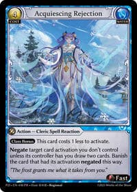 Acquiescing Rejection - Grand Archive TCG Promotional Cards trading card