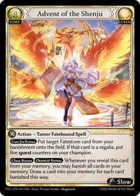 Advent of the Shenju - Grand Archive TCG Promotional Cards trading card