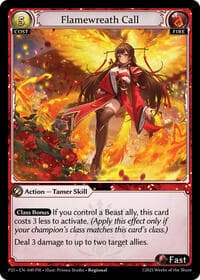 Flamewreath Call - Grand Archive TCG Promotional Cards trading card
