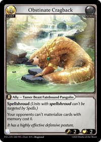 Obstinate Cragback - Grand Archive TCG Promotional Cards trading card