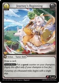 Journey's Beginning - Grand Archive TCG Promotional Cards trading card
