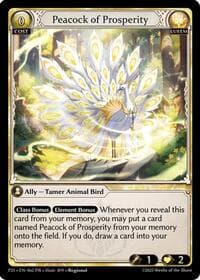 Peacock of Prosperity - Grand Archive TCG Promotional Cards trading card