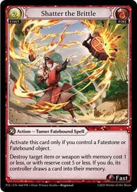 Shatter the Brittle - Grand Archive TCG Promotional Cards trading card
