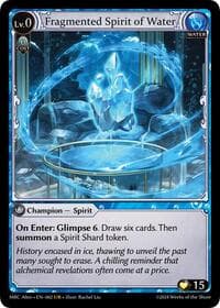 Fragmented Spirit of Water - Grand Archive TCG Mercurial Heart Alter Edition trading card