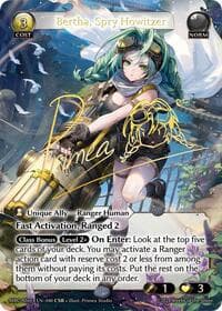 Bertha, Spry Howitzer - Grand Archive TCG Mercurial Heart Alter Edition trading card