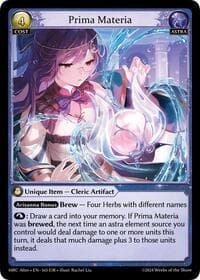 Prima Materia - Grand Archive TCG Mercurial Heart Alter Edition trading card
