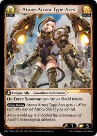 Atmos Armor Type-Ares - Grand Archive TCG Mercurial Heart Alter Edition trading card
