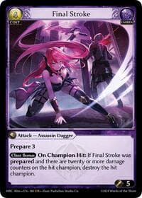 Final Stroke - Grand Archive TCG Mercurial Heart Alter Edition trading card