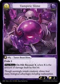 Vampiric Slime - Grand Archive TCG Mercurial Heart Alter Edition trading card
