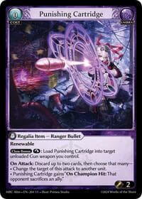 Punishing Cartridge - Grand Archive TCG Mercurial Heart Alter Edition trading card