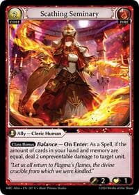 Scathing Seminary - Grand Archive TCG Mercurial Heart Alter Edition trading card