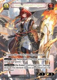 Volda, Smolder's Spite (CSR) - Grand Archive TCG Mercurial Heart Alter Edition trading card