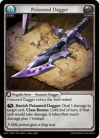 Poisoned Dagger - Grand Archive TCG Tristan, Shadowdancer Re:Collection Lite trading card