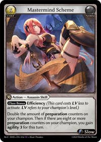 Mastermind Scheme - Grand Archive TCG Tristan, Shadowdancer Re:Collection Lite trading card