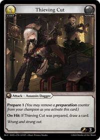 Thieving Cut - Grand Archive TCG Tristan, Shadowdancer Re:Collection Lite trading card