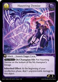Haunting Demise - Grand Archive TCG Tristan, Shadowdancer Re:Collection Lite trading card