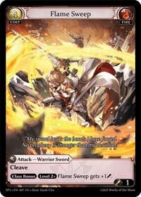 Flame Sweep - Grand Archive TCG Supporter Pack 3 trading card