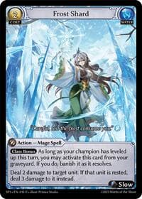 Frost Shard - Grand Archive TCG Supporter Pack 3 trading card